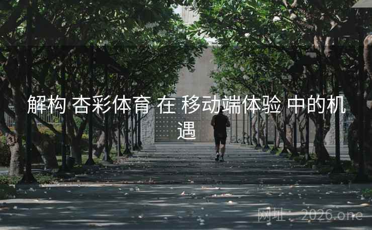 解构 杏彩体育 在 移动端体验 中的机遇
