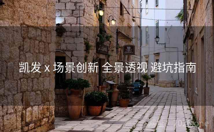 凯发 x 场景创新 全景透视 避坑指南