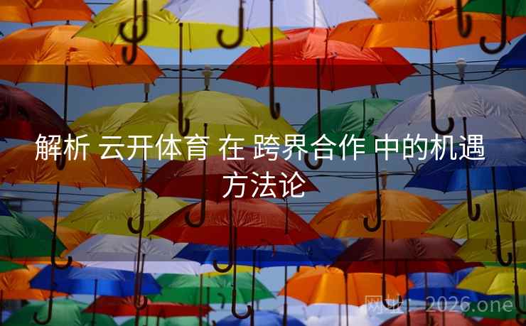 解析 云开体育 在 跨界合作 中的机遇 方法论