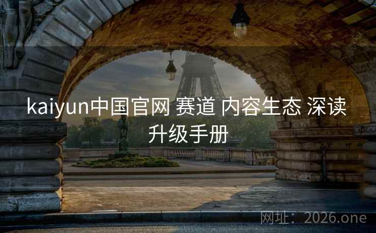 kaiyun中国官网 赛道 内容生态 深读 升级手册