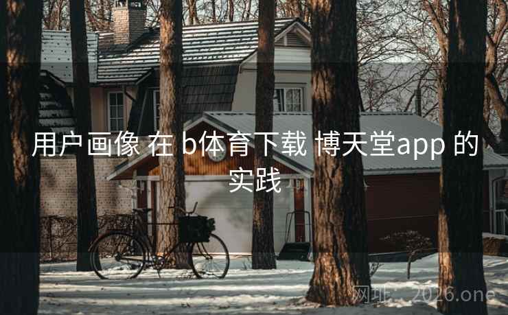 用户画像 在 b体育下载 博天堂app 的实践