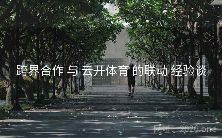 跨界合作 与 云开体育 的联动 经验谈