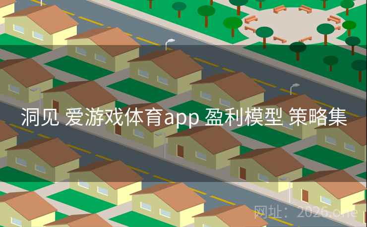 洞见 爱游戏体育app 盈利模型 策略集