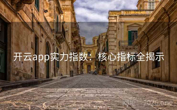 开云app实力指数：核心指标全揭示