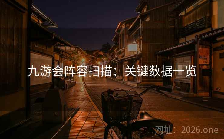 九游会阵容扫描：关键数据一览