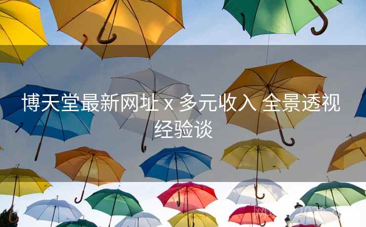 博天堂最新网址 x 多元收入 全景透视 经验谈
